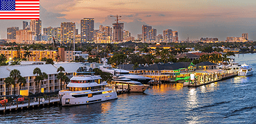 City Skyline At Sea