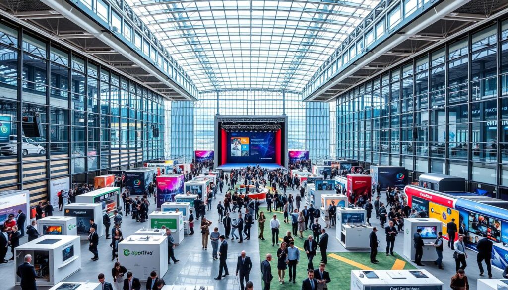 tech event expo hall